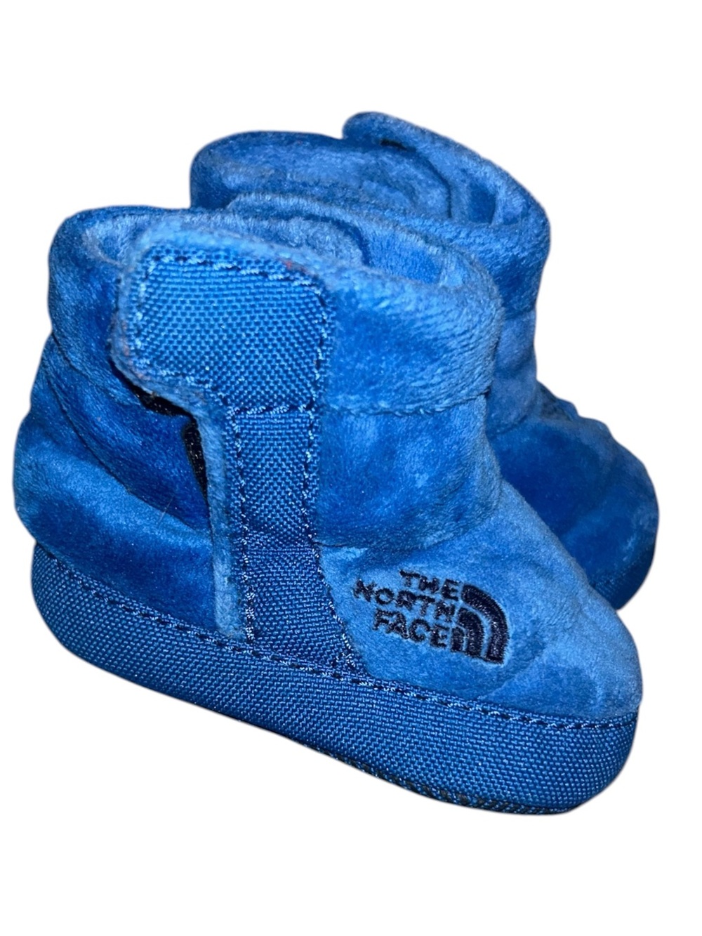 The North Face Baby Royal Blue Fleece Booties - Sz 4 (6-12 months)